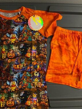 Sugar Swan Pooh Halloween bamboo daywear short set NWT 7/8
